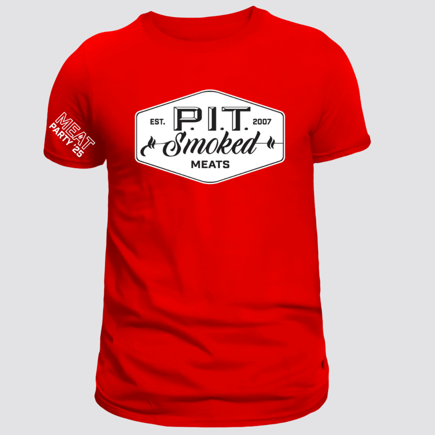 P.I.T Smoked Meats Red T-Shirt 2025
