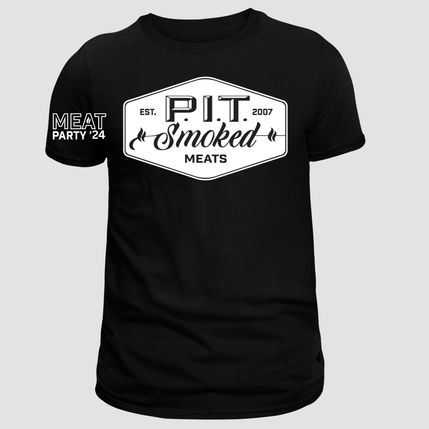 P.I.T. Smoked Meats Black T-Shirt 2024