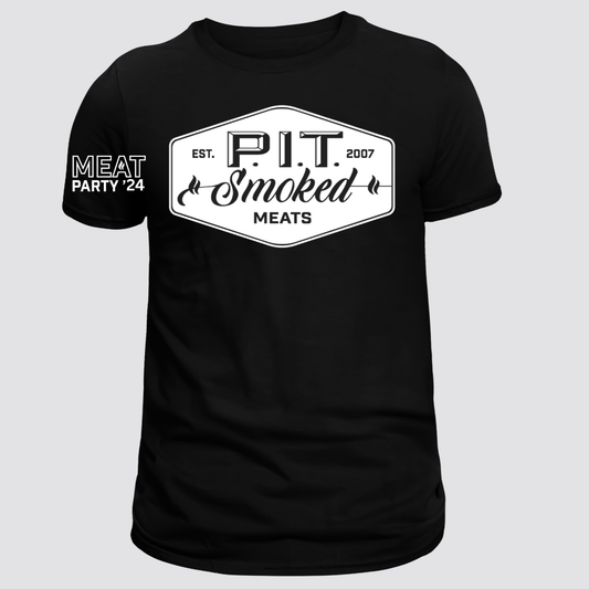 P.I.T. Smoked Meats Black T-Shirt 2024